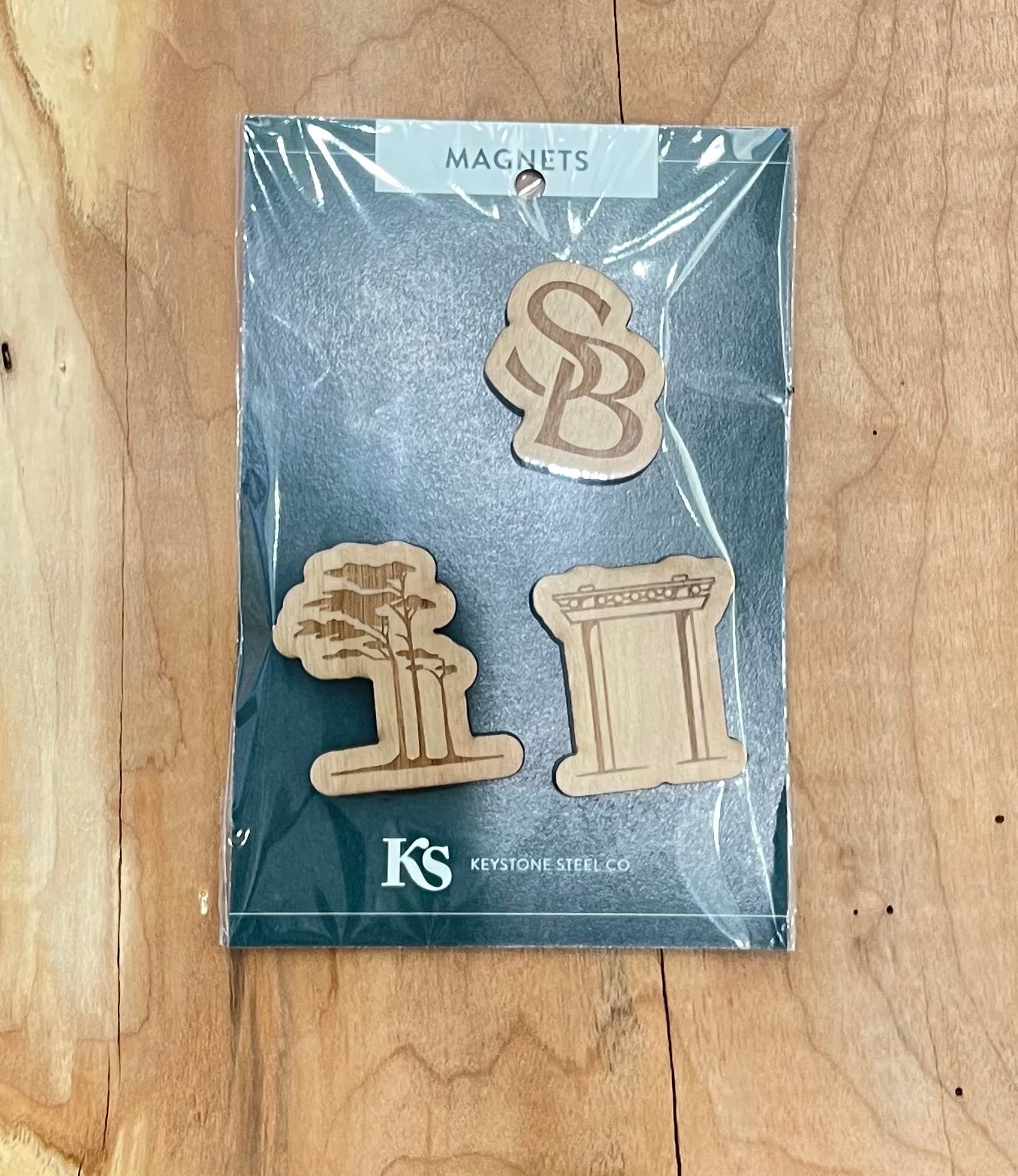 3-Pack Wood Mini Magnets