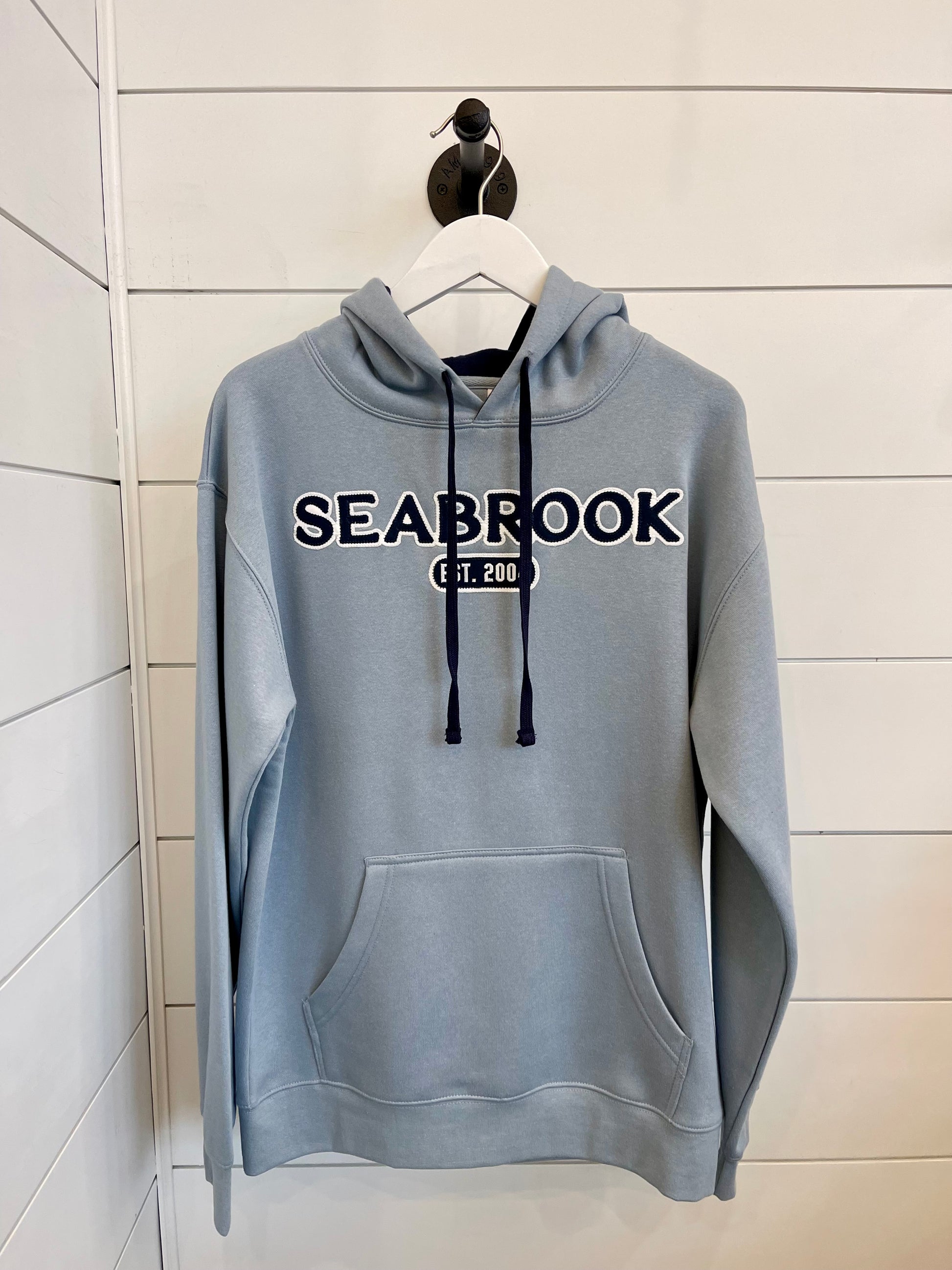 Collegiate Color Block Applique Hoodie